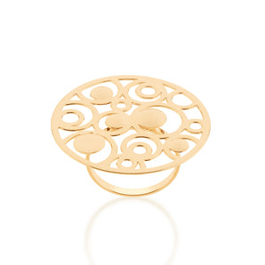 GOLD SUN MAXI RING