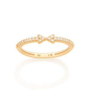 GOLD RING WITH ZIRCONIA