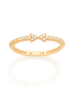 GOLD RING WITH ZIRCONIA