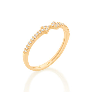GOLD RING WITH ZIRCONIA