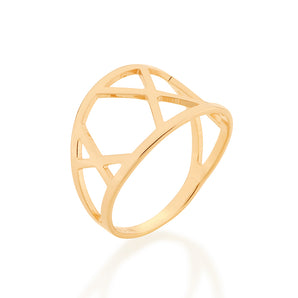 GOLD GEOMETRIC RING