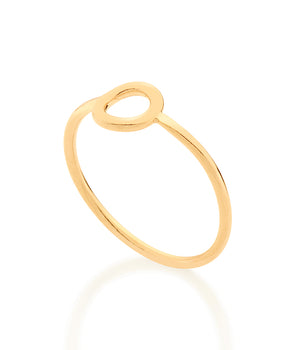 GOLD CIRCLE SKINNY RING