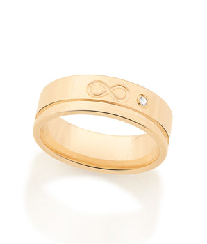 GOLD FOREVER WEDDING BAND RING
