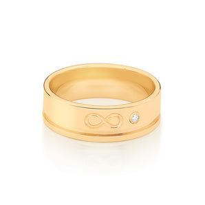 GOLD FOREVER WEDDING BAND RING