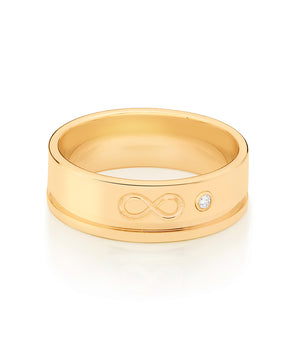 GOLD FOREVER WEDDING BAND RING