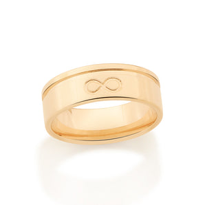 GOLD FOREVER WEDDING BAND RING