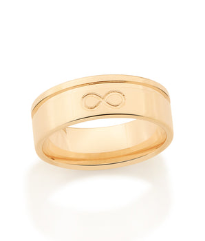 GOLD FOREVER WEDDING BAND RING