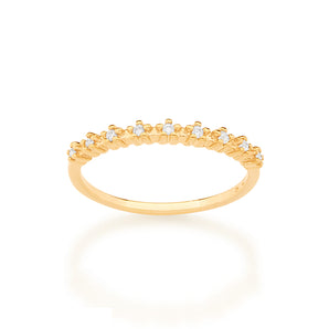 GOLD RING WITH ZIRCONIA
