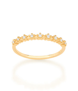 GOLD RING WITH ZIRCONIA