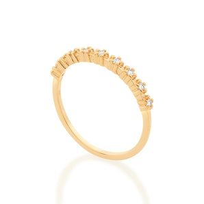 GOLD RING WITH ZIRCONIA