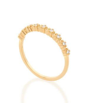 GOLD RING WITH ZIRCONIA