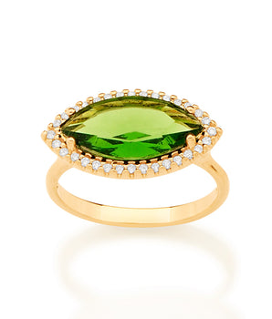GOLD OVAL RING