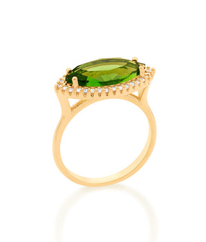 GOLD OVAL RING