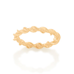 GOLD TWISTED SKINNY RING