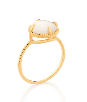 GOLD CAT EYE STONE RING