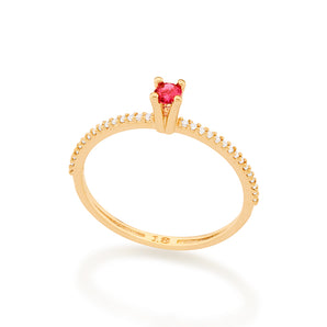GOLD ELEGANT NIGHT ENGAGEMENT RING IN DARK BLUE