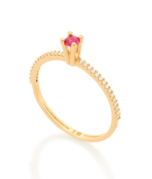 GOLD ELEGANT NIGHT ENGAGEMENT RING IN DARK BLUE