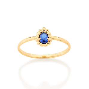 GOLD JOY RING IN BLUE
