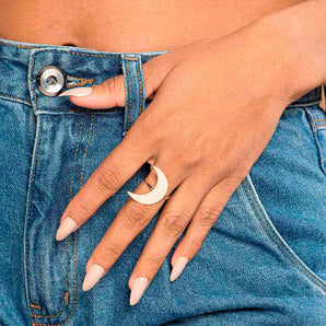 GOLD STAR SKINNY RING