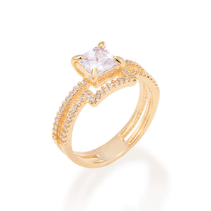 GOLD SQUARE YOUR WAY RING