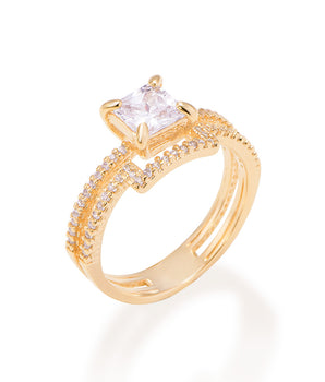 GOLD SQUARE YOUR WAY RING