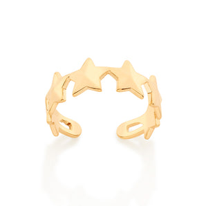 GOLD STAR BAND RING