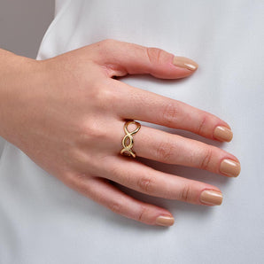 GOLD LACED RING