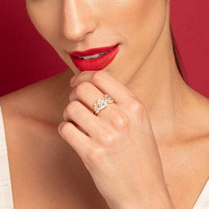 GOLD MINI FLOWERS RING