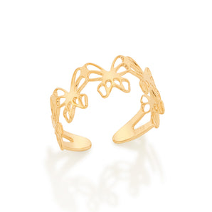 GOLD MODERN BUTTERFLY RING