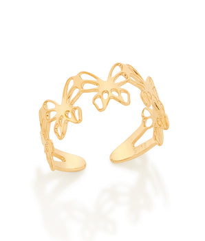 GOLD MODERN BUTTERFLY RING
