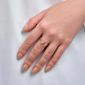 GOLD MODERN BUTTERFLY RING