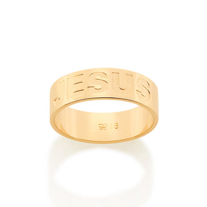 GOLD JESUS RING
