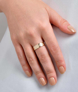 GOLD JESUS RING