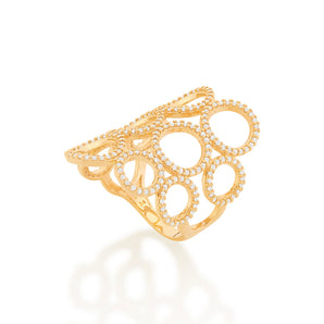 GOLD CIRCLES RING