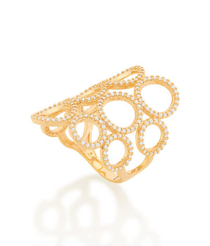 GOLD CIRCLES RING