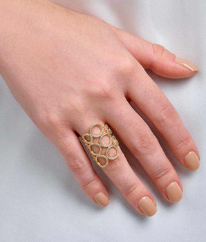 GOLD CIRCLES RING