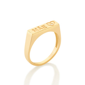 GOLD “MÃE” (MOM) RING