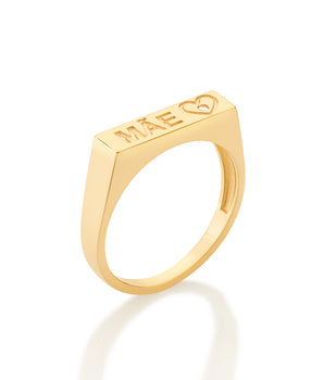 GOLD “MÃE” (MOM) RING