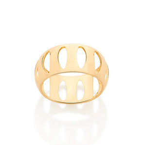 GOLD HOLLOW MODERN RING