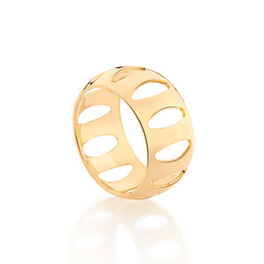 GOLD HOLLOW MODERN RING