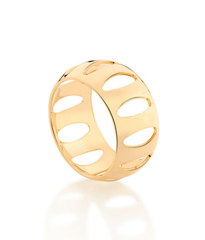 GOLD HOLLOW MODERN RING