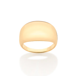 GOLD SOLID MODERN RING