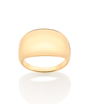 GOLD SOLID MODERN RING