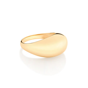 GOLD SOLID MODERN RING