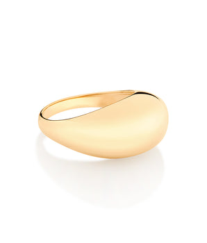 GOLD SOLID MODERN RING