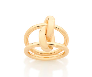GOLD DOUBLE MODERN BAND RING
