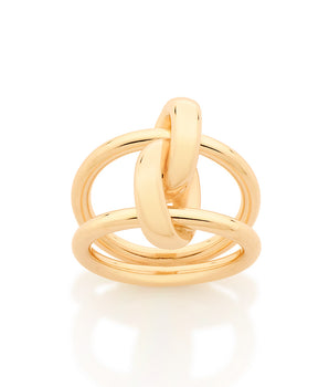 GOLD DOUBLE MODERN BAND RING