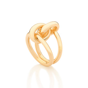 GOLD DOUBLE MODERN BAND RING