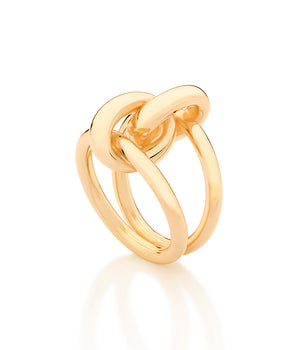 GOLD DOUBLE MODERN BAND RING