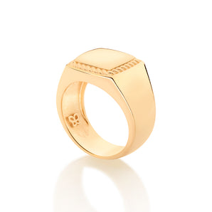 GOLD SQUARE mens RING